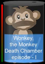 Wonkey the monkey in the quantum jump physics educational game episode one